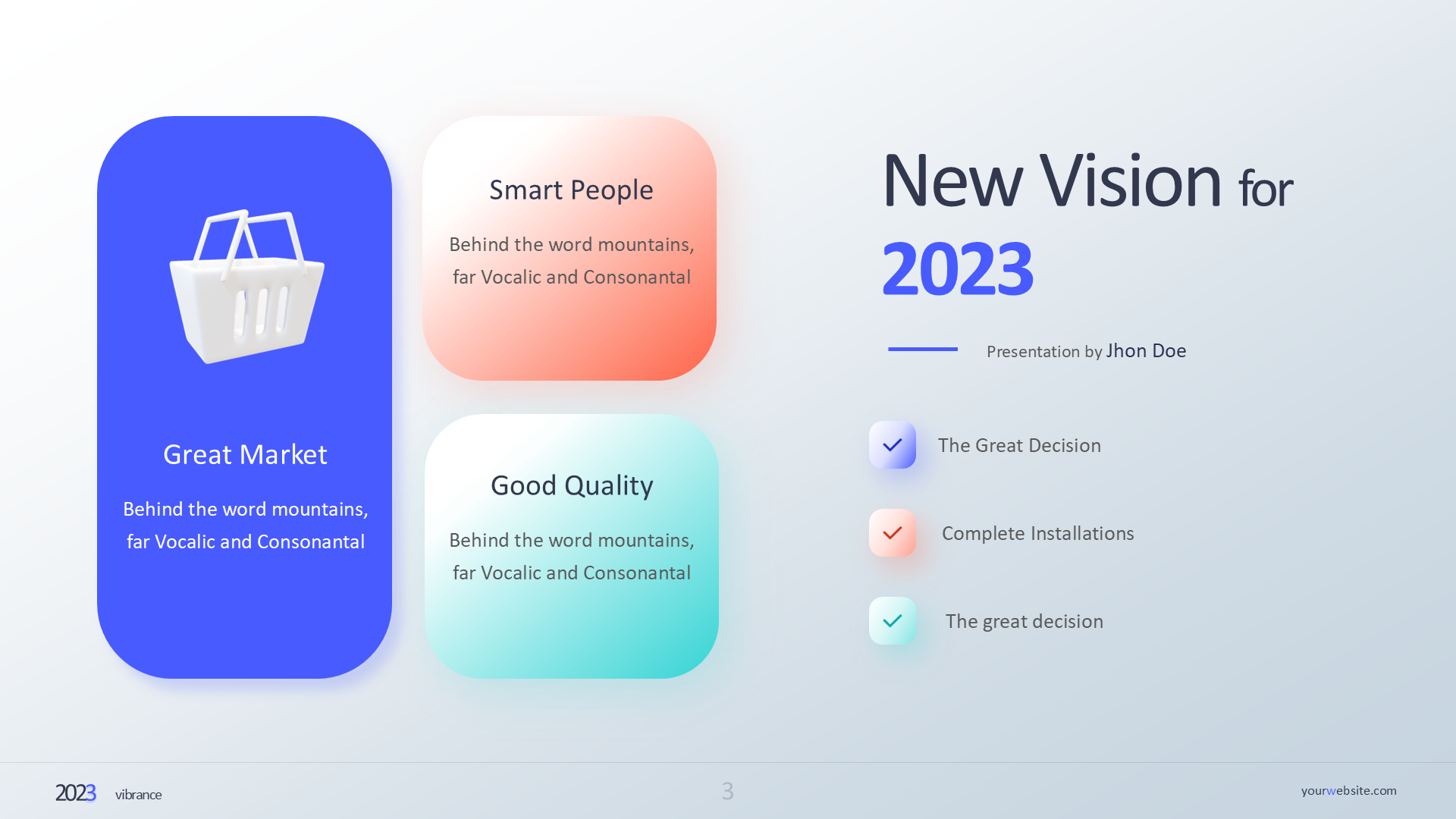 Vision Mission Light slide 3